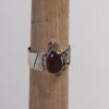 Red Agate Sterling Silver Ring